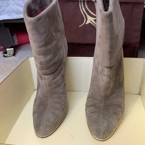 Luxury Rebel gray suede leather boots size 9